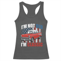 I'm Not Old I'm Classic Racerback Tank Top American Classic Collector Car US Flag