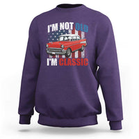 I'm Not Old I'm Classic Sweatshirt American Classic Collector Car US Flag