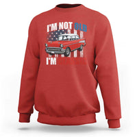 I'm Not Old I'm Classic Sweatshirt American Classic Collector Car US Flag