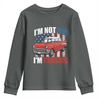 I'm Not Old I'm Classic Youth Sweatshirt American Classic Collector Car US Flag