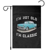 I'm Not Old I'm Classic Garden Flag Vintage 1957 Turquoise Classic Car