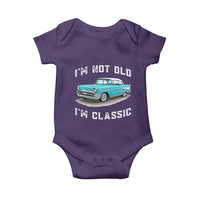 I'm Not Old I'm Classic Baby Onesie Vintage 1957 Turquoise Classic Car