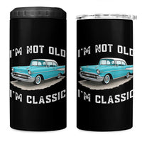 I'm Not Old I'm Classic 4 in 1 Can Cooler Tumbler Vintage 1957 Turquoise Classic Car