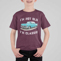 I'm Not Old I'm Classic T Shirt For Kid Vintage 1957 Turquoise Classic Car