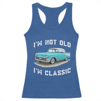 I'm Not Old I'm Classic Racerback Tank Top Vintage 1957 Turquoise Classic Car