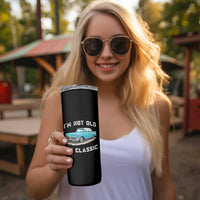 I'm Not Old I'm Classic Skinny Tumbler Vintage 1957 Turquoise Classic Car