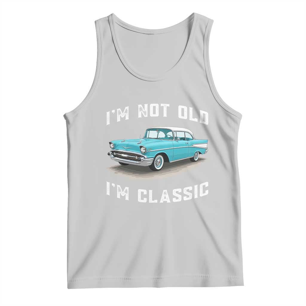 I'm Not Old I'm Classic Tank Top Vintage 1957 Turquoise Classic Car