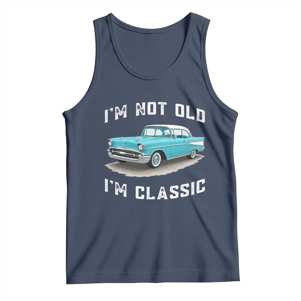 I'm Not Old I'm Classic Tank Top Vintage 1957 Turquoise Classic Car