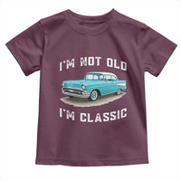 I'm Not Old I'm Classic Toddler T Shirt Vintage 1957 Turquoise Classic Car