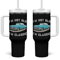 I'm Not Old I'm Classic Tumbler With Handle Vintage 1957 Turquoise Classic Car