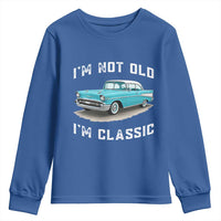 I'm Not Old I'm Classic Youth Sweatshirt Vintage 1957 Turquoise Classic Car