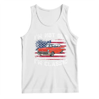 I'm Not Old I'm Classic Tank Top Vintage 1957 Hot Rod Silhouette Patriotic American Flag
