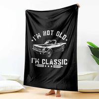 I'm Not Old I'm Classic Throw Blanket Vintage 1963 Classic Sports Car