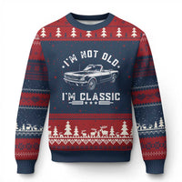 I'm Not Old I'm Classic Ugly Christmas Sweater Vintage 1963 Classic Sports Car