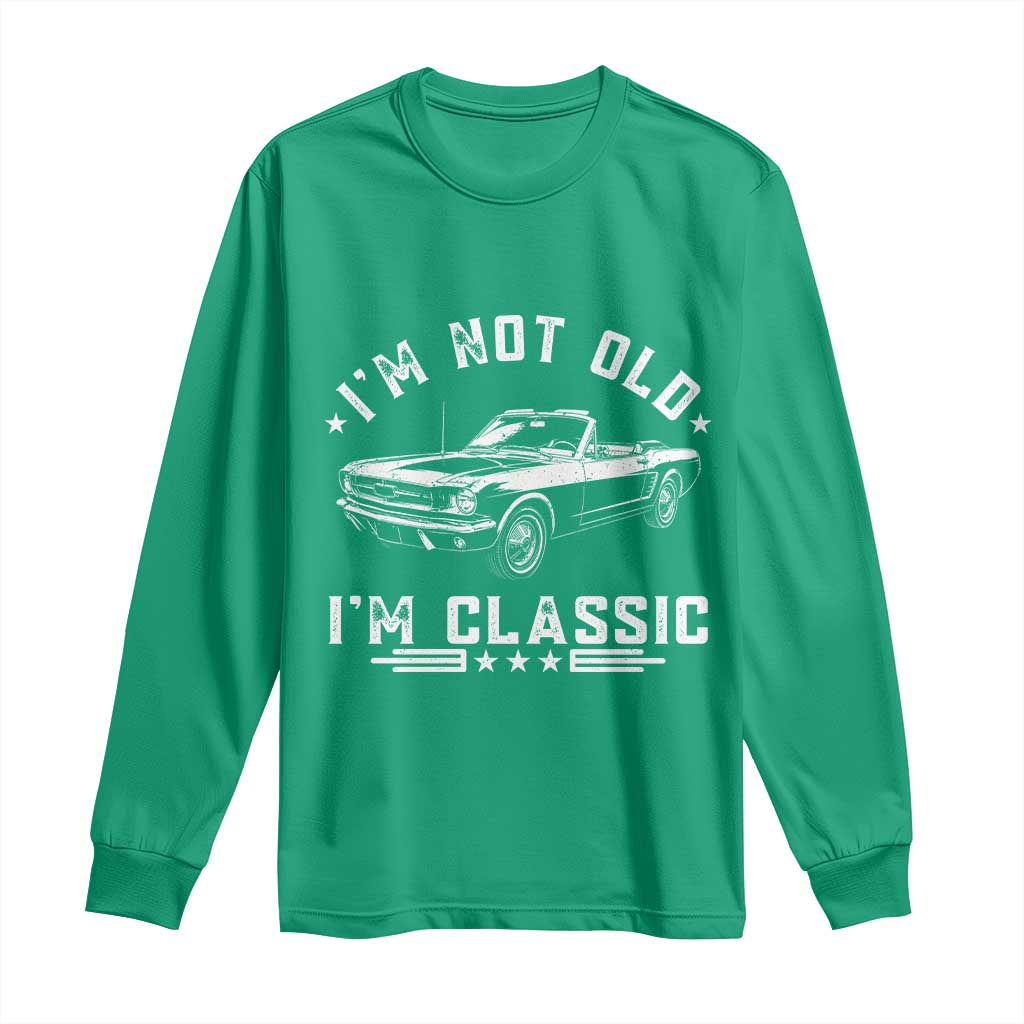I'm Not Old I'm Classic Long Sleeve Shirt Vintage 1963 Classic Sports Car