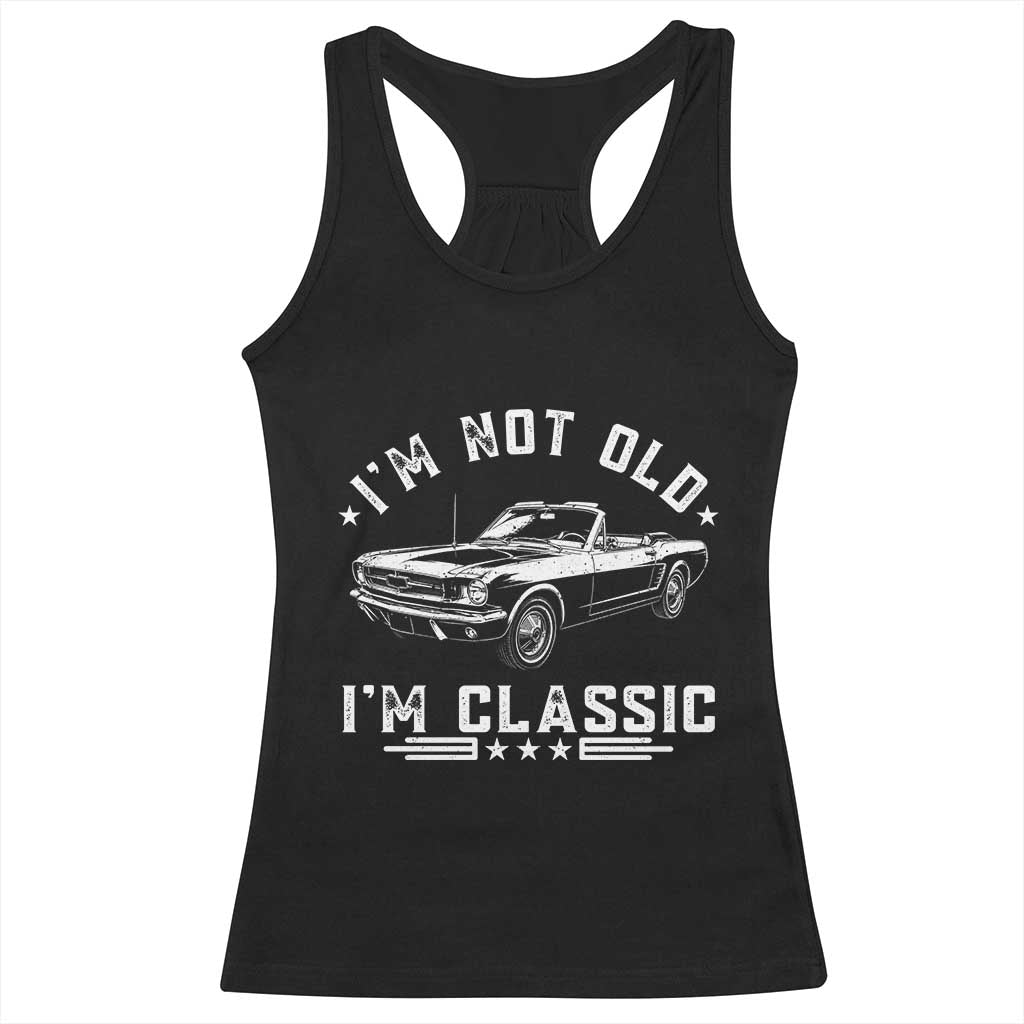 I'm Not Old I'm Classic Racerback Tank Top Vintage 1963 Classic Sports Car