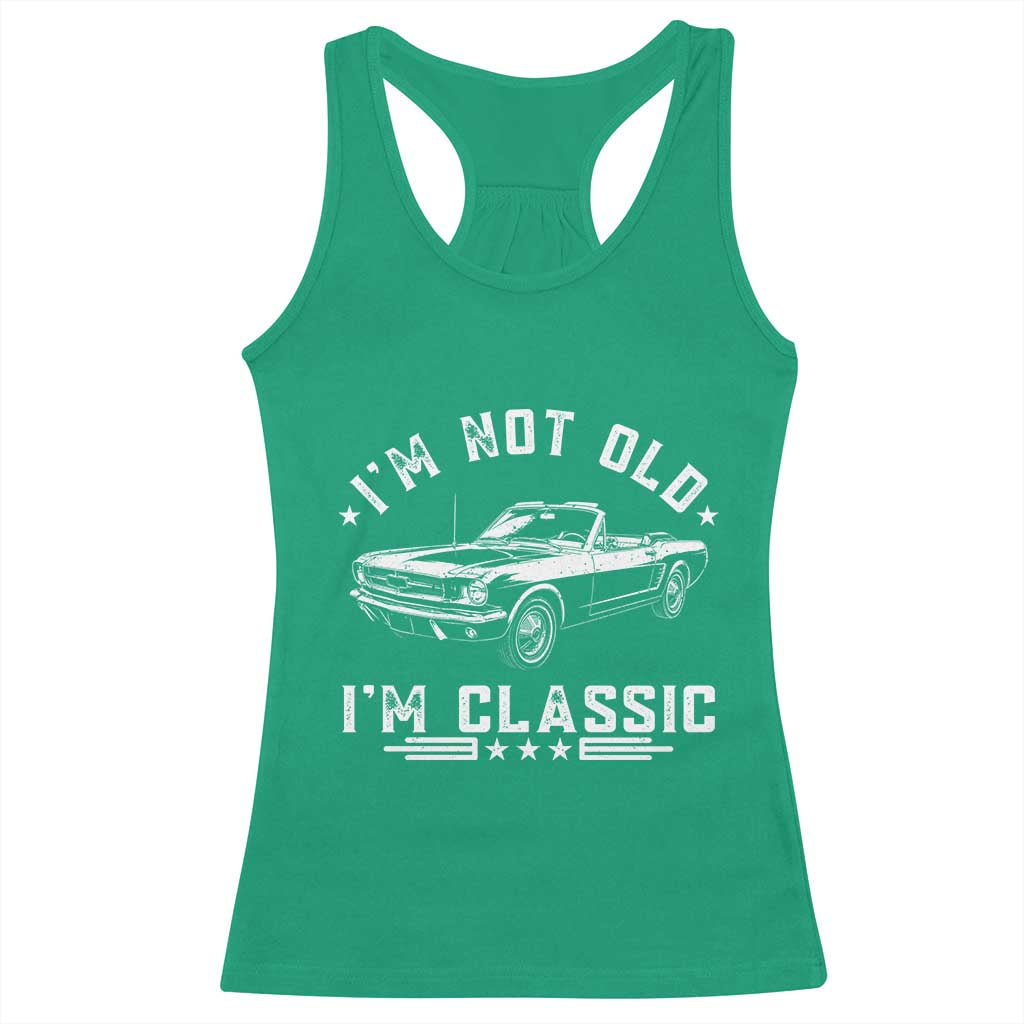 I'm Not Old I'm Classic Racerback Tank Top Vintage 1963 Classic Sports Car