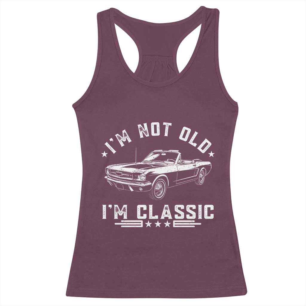 I'm Not Old I'm Classic Racerback Tank Top Vintage 1963 Classic Sports Car