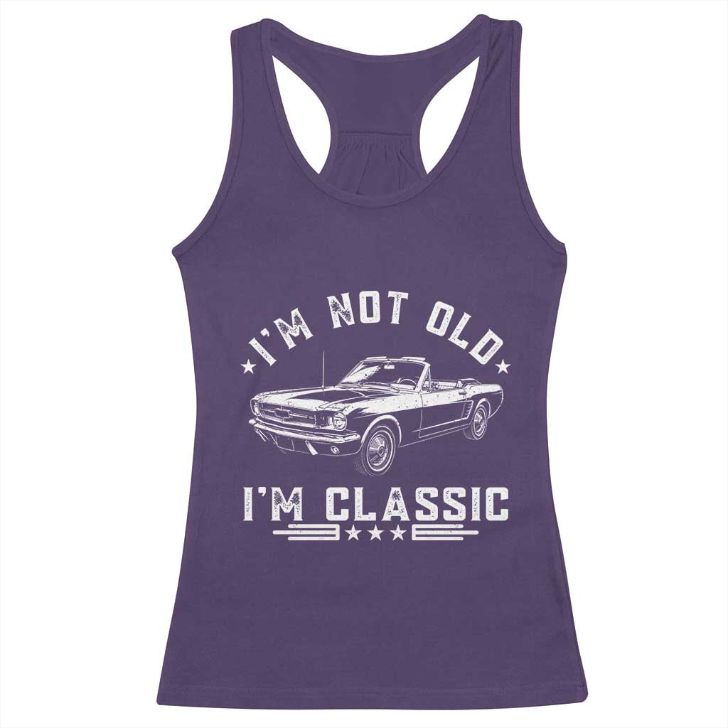 I'm Not Old I'm Classic Racerback Tank Top Vintage 1963 Classic Sports Car
