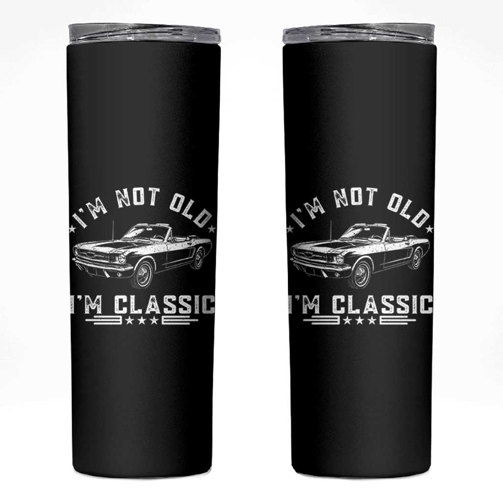 I'm Not Old I'm Classic Skinny Tumbler Vintage 1963 Classic Sports Car