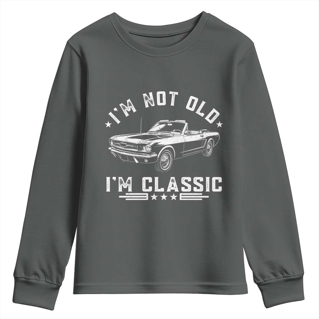 I'm Not Old I'm Classic Youth Sweatshirt Vintage 1963 Classic Sports Car