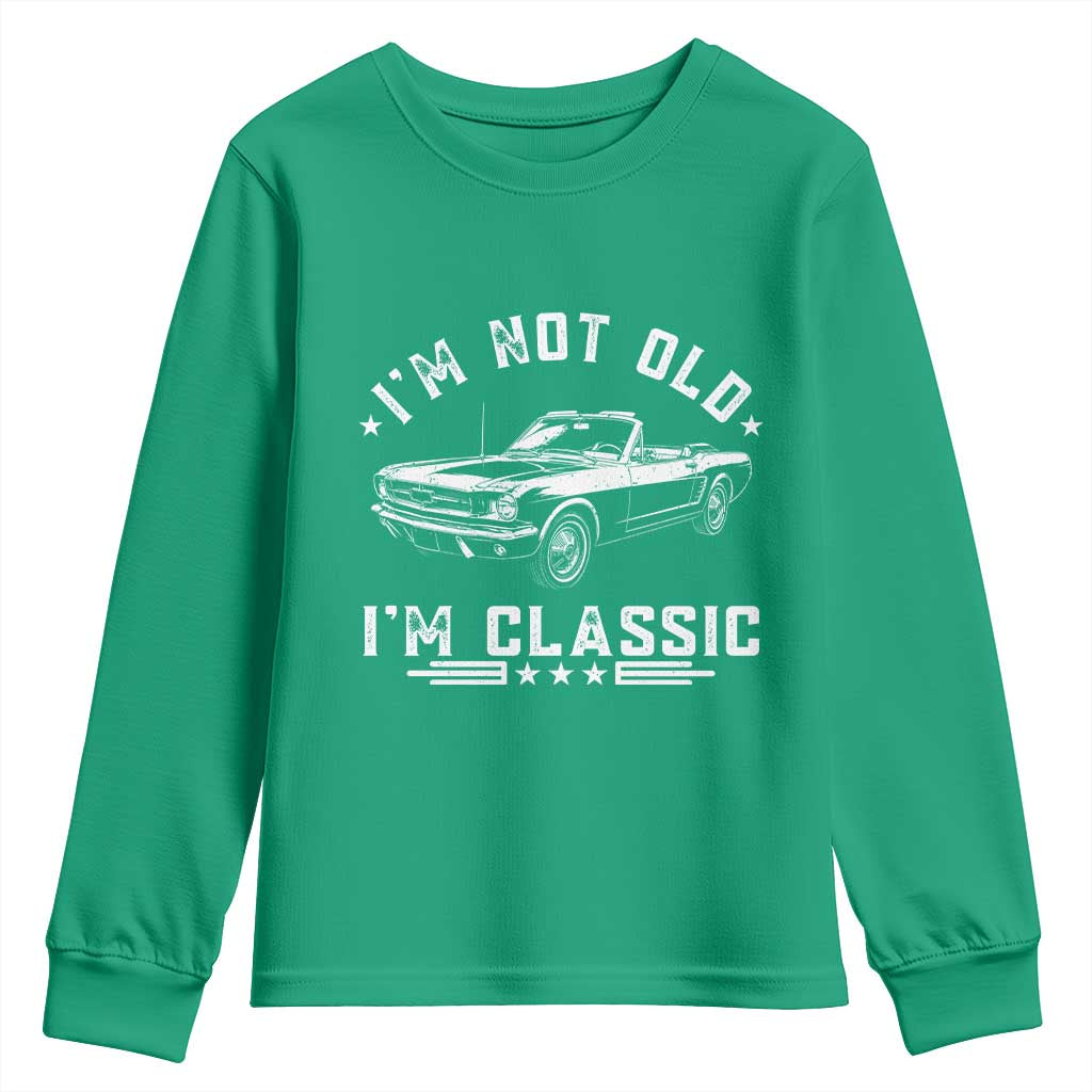 I'm Not Old I'm Classic Youth Sweatshirt Vintage 1963 Classic Sports Car