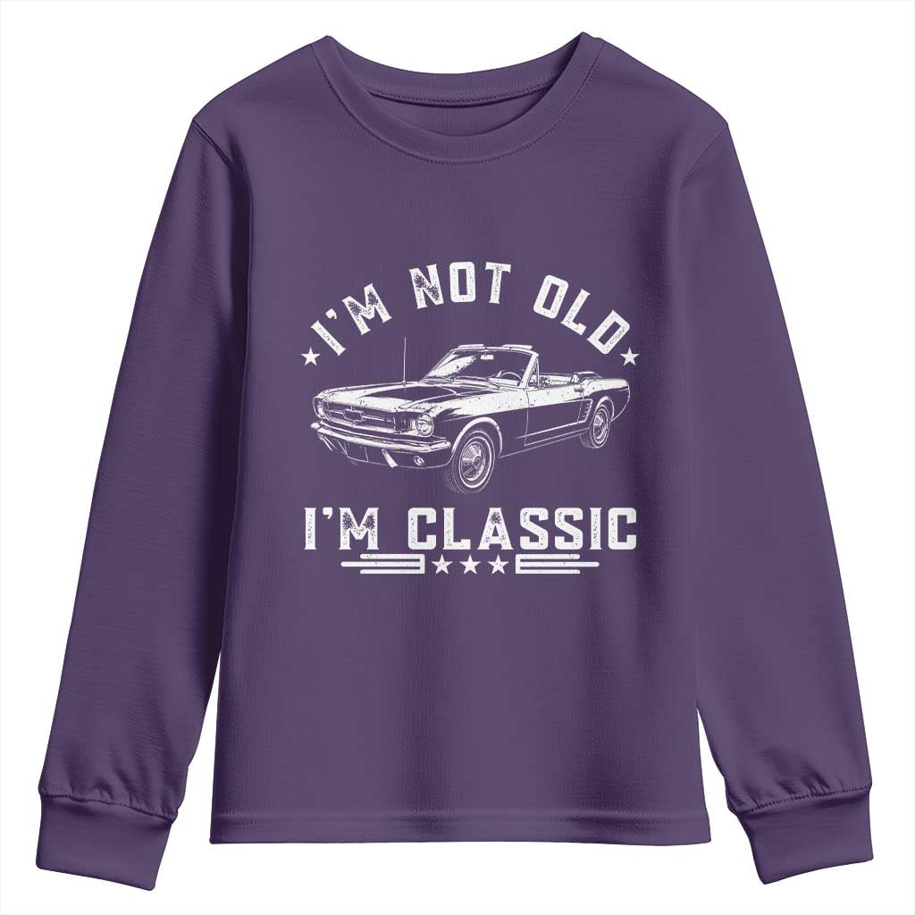 I'm Not Old I'm Classic Youth Sweatshirt Vintage 1963 Classic Sports Car
