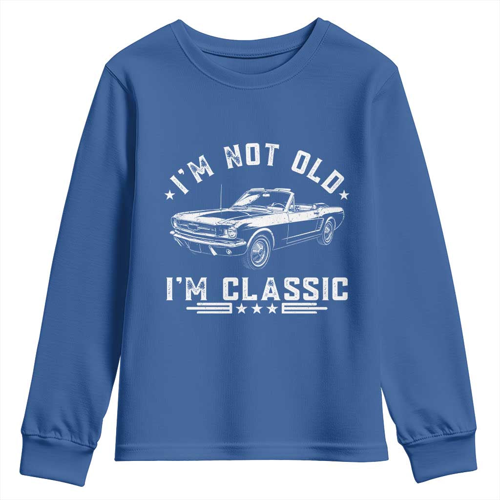 I'm Not Old I'm Classic Youth Sweatshirt Vintage 1963 Classic Sports Car