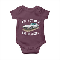 I'm Not Old I'm Classic Baby Onesie Vintage 1963 Sports Car Retro Americana