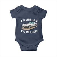 I'm Not Old I'm Classic Baby Onesie Vintage 1963 Sports Car Retro Americana