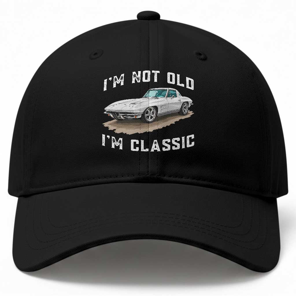 I'm Not Old I'm Classic Baseball Cap Vintage 1963 Sports Car Retro Americana