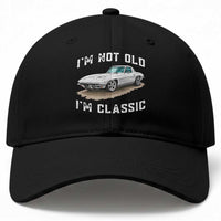 I'm Not Old I'm Classic Baseball Cap Vintage 1963 Sports Car Retro Americana