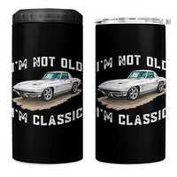 I'm Not Old I'm Classic 4 in 1 Can Cooler Tumbler Vintage 1963 Sports Car Retro Americana