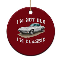 I'm Not Old I'm Classic Ceramic Ornament Vintage 1963 Sports Car Retro Americana