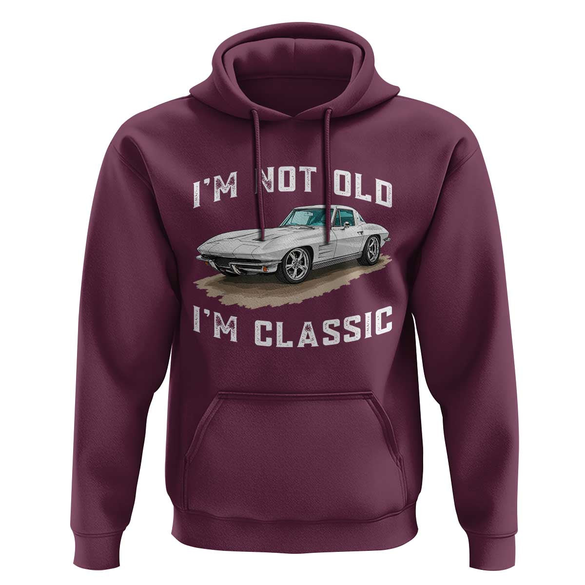 I'm Not Old I'm Classic Hoodie Vintage 1963 Sports Car Retro Americana