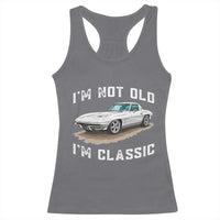 I'm Not Old I'm Classic Racerback Tank Top Vintage 1963 Sports Car Retro Americana