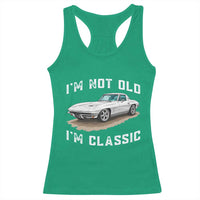 I'm Not Old I'm Classic Racerback Tank Top Vintage 1963 Sports Car Retro Americana