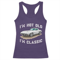 I'm Not Old I'm Classic Racerback Tank Top Vintage 1963 Sports Car Retro Americana