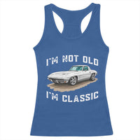 I'm Not Old I'm Classic Racerback Tank Top Vintage 1963 Sports Car Retro Americana