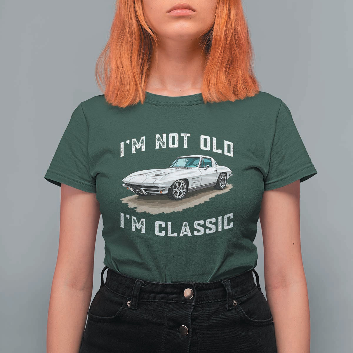I'm Not Old I'm Classic T Shirt For Women Vintage 1963 Sports Car Retro Americana