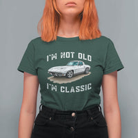 I'm Not Old I'm Classic T Shirt For Women Vintage 1963 Sports Car Retro Americana