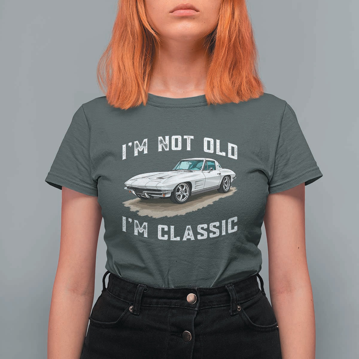 I'm Not Old I'm Classic T Shirt For Women Vintage 1963 Sports Car Retro Americana