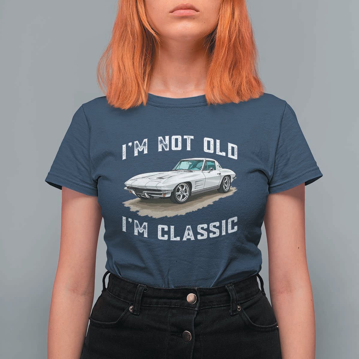 I'm Not Old I'm Classic T Shirt For Women Vintage 1963 Sports Car Retro Americana