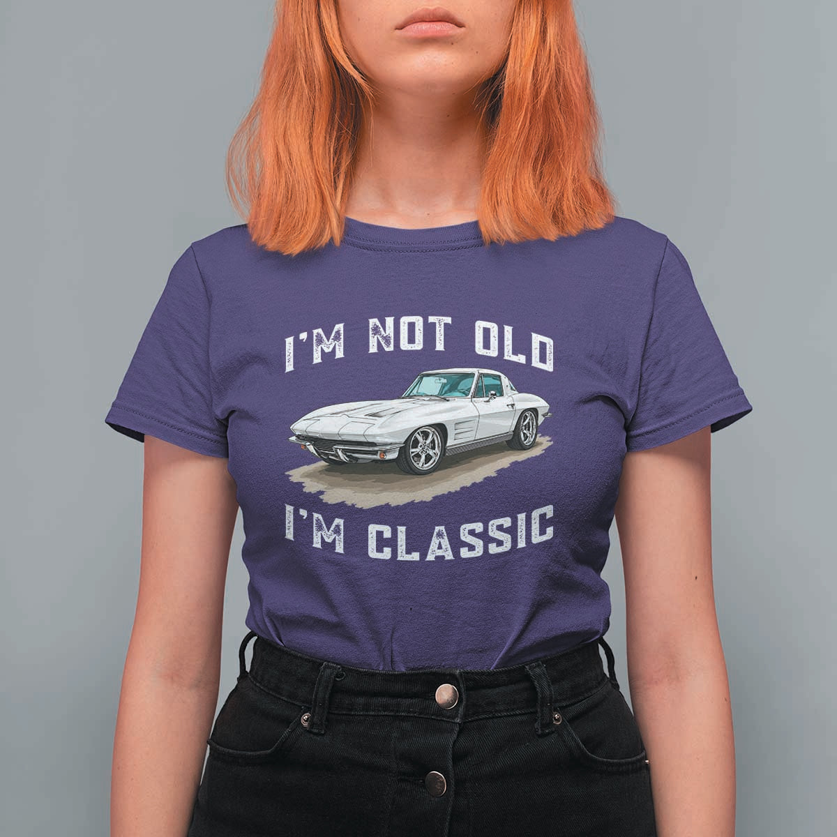 I'm Not Old I'm Classic T Shirt For Women Vintage 1963 Sports Car Retro Americana