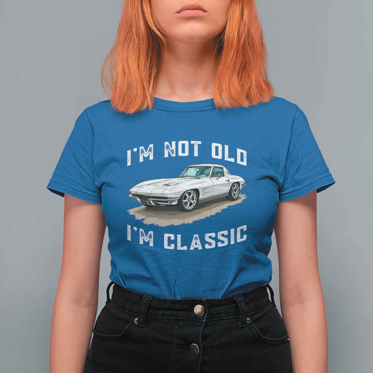 I'm Not Old I'm Classic T Shirt For Women Vintage 1963 Sports Car Retro Americana