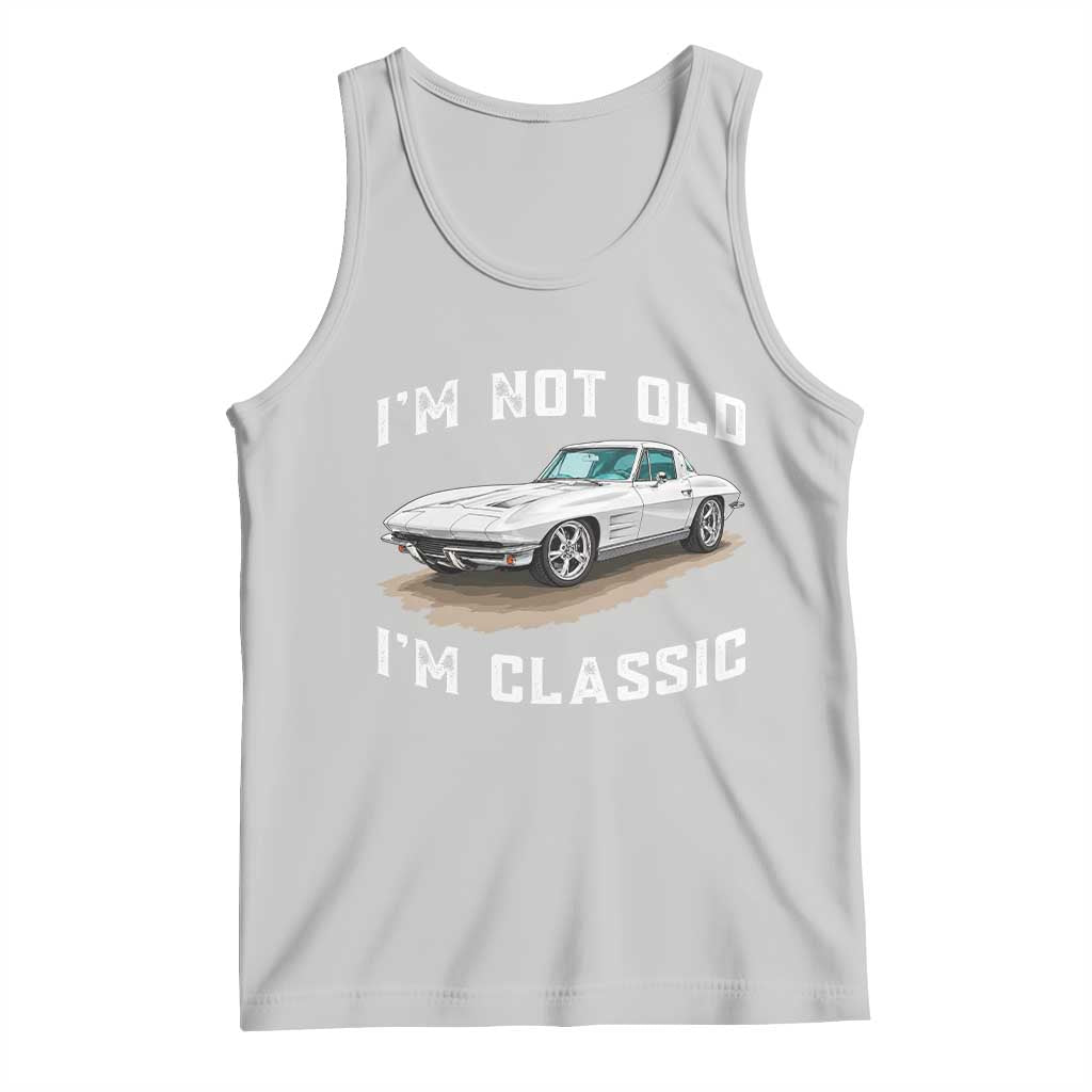 I'm Not Old I'm Classic Tank Top Vintage 1963 Sports Car Retro Americana
