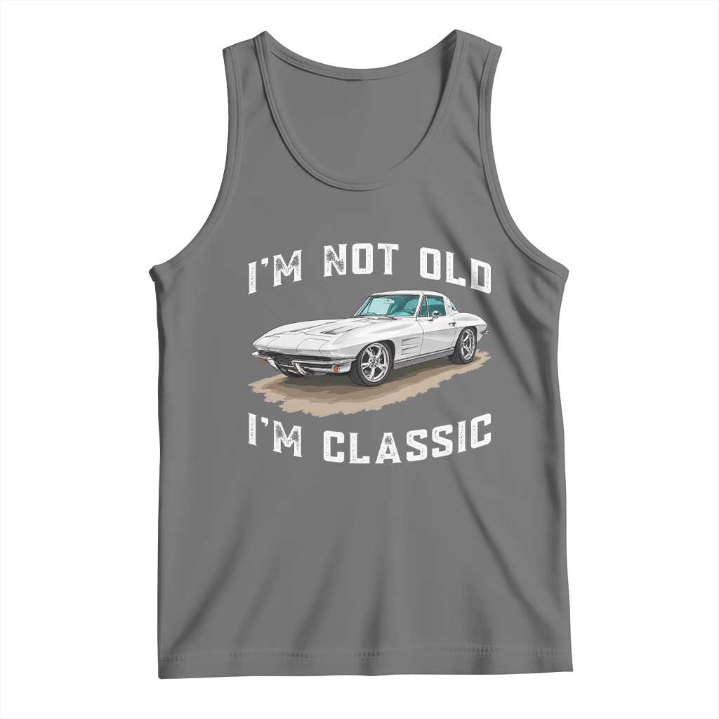 I'm Not Old I'm Classic Tank Top Vintage 1963 Sports Car Retro Americana