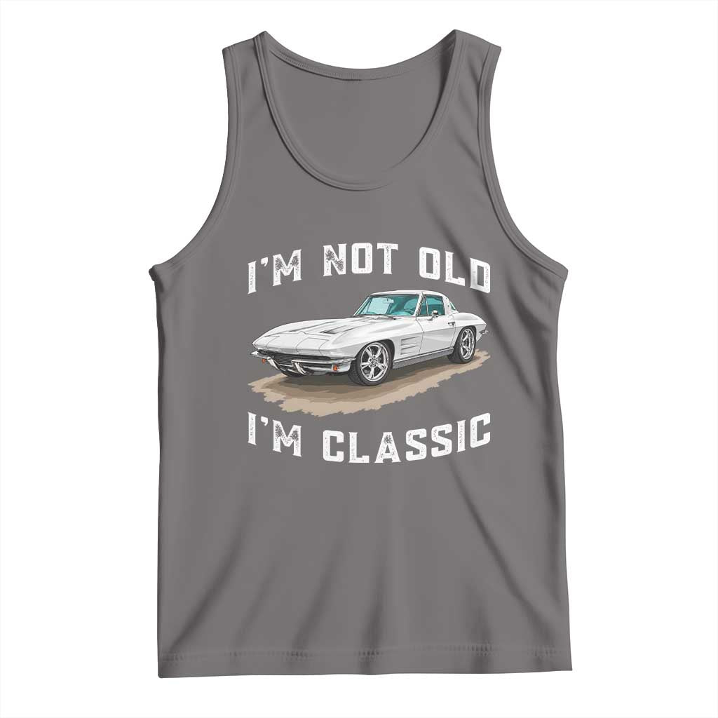 I'm Not Old I'm Classic Tank Top Vintage 1963 Sports Car Retro Americana