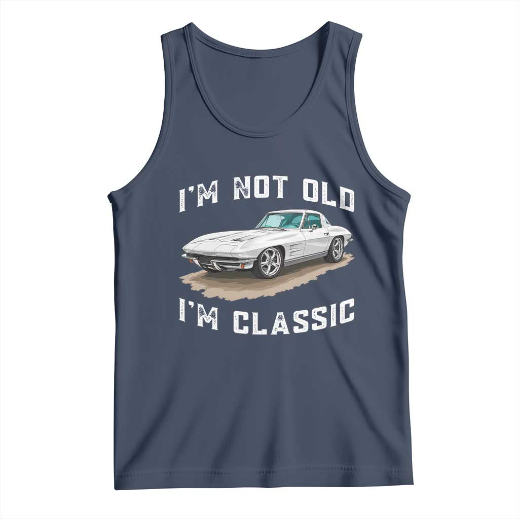 I'm Not Old I'm Classic Tank Top Vintage 1963 Sports Car Retro Americana