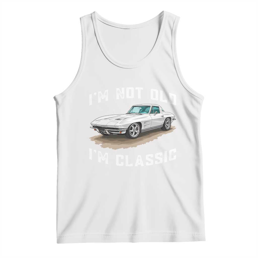 I'm Not Old I'm Classic Tank Top Vintage 1963 Sports Car Retro Americana